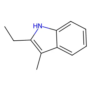 2-ethyl-3-methyl-1H-indole structure