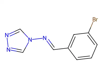1-(3-bromophenyl)-N-(1,2,4-triazol-4-yl)methanimine structure