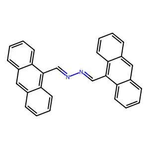 9-Anthracenecarboxaldehyde, 2-(9-anthracenylmethylene)hydrazone structure