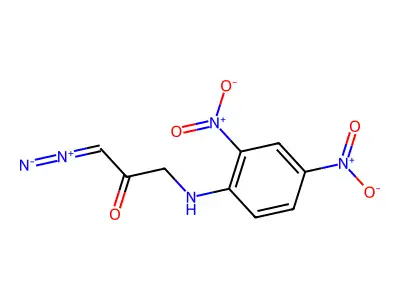 2,4-Dinitrophenylglycine diazoketone structure