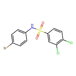 N-(4-bromophenyl)-3,4-dichlorobenzenesulfonamide structure
