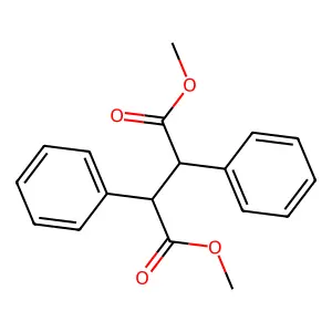 Dimethyl 2,3-diphenylbutanedioate structure