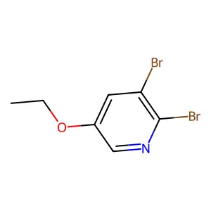 2,3-Dibromo-5-ethoxypyridine structure