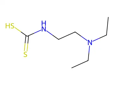 Carbamic acid, 2-diethylaminoethyldithio- structure