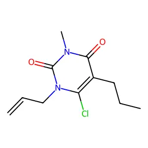 Uracil, 1-allyl-6-chloro-3-methyl-5-propyl- structure