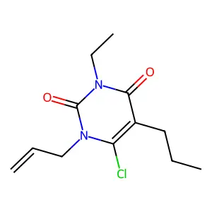 Uracil, 1-allyl-6-chloro-3-ethyl-5-propyl- structure