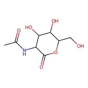 2-乙酰氨基-2-脱氧-D-葡萄糖酸内酯 structure