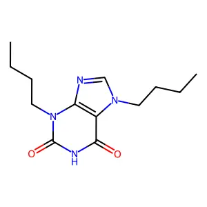 3,7-dibutyl-2,3,6,7-tetrahydro-1H-purine-2,6-dione structure