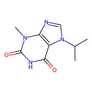 7-Isopropyl-3-methylxanthine structure