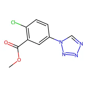 Methyl 2-chloro-5-(1H-tetrazol-1-yl)benzoate structure