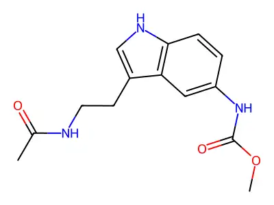5-Methoxycarbonylamino-N-acetyltryptamine structure
