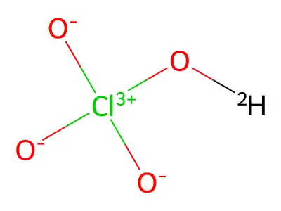 Perchloric (2H)acid structure
