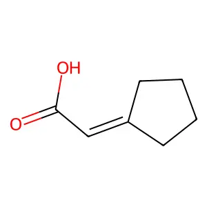 2-Cyclopentylideneacetic acid structure