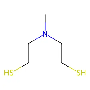 N,N-bis(2-mercaptoethyl)methylamine structure