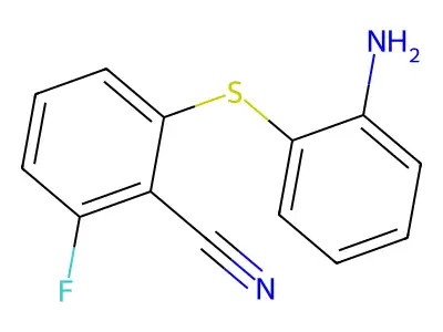 2-[(2-Aminophenyl)sulfanyl]-6-fluorobenzenecarbonitrile structure