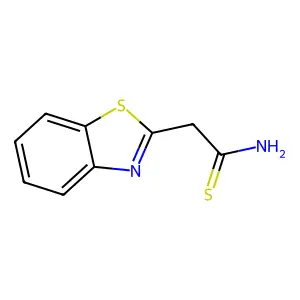 2-Benzothiazoleethanethioamide structure