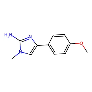 1H-Imidazol-2-amine, 4-(4-methoxyphenyl)-1-methyl- structure