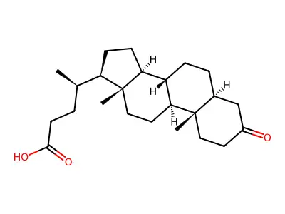 3-Oxo-5alpha-cholan-24-oic Acid structure