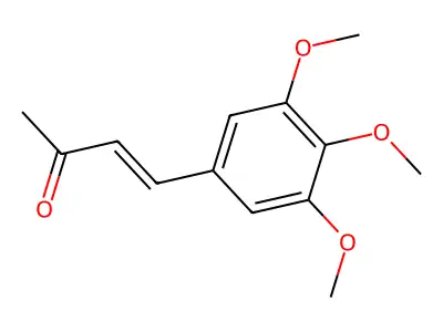 (E)-4-(3,4,5-trimethoxyphenyl)but-3-en-2-one structure