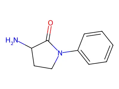 3-Amino-1-phenylpyrrolidin-2-one structure