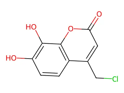 4-(chloromethyl)-7,8-dihydroxy-2H-chromen-2-one structure