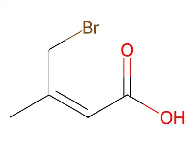 4-溴-3-甲基丁-2-烯酸 structure