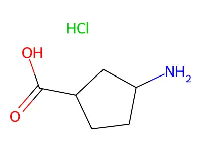 3-Aminocyclopentanecarboxylic acid structure