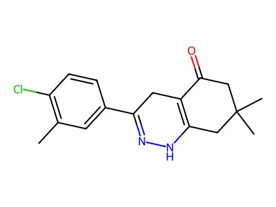 3-(4-Chloro-3-methylphenyl)-7,7-dimethyl-1,4,6,8-tetrahydrocinnolin-5-one structure