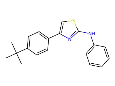 (4-(4-(Tert-butyl)phenyl)(2,5-thiazolyl))phenylamine structure