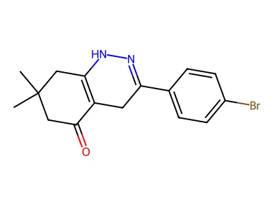 3-(4-Bromophenyl)-7,7-dimethyl-1,4,6,8-tetrahydrocinnolin-5-one structure