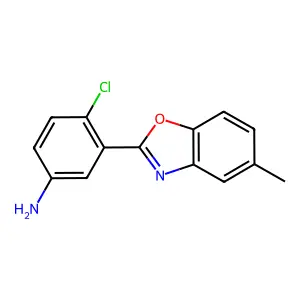 4-Chloro-3-(5-methyl-1,3-benzoxazol-2-YL)aniline structure