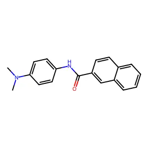 N-[4-(dimethylamino)phenyl]naphthalene-2-carboxamide structure