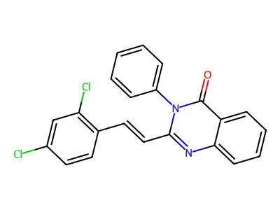 2-[2-(2,4-Dichlorophenyl)ethenyl]-3-phenylquinazolin-4-one structure