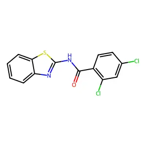 N-(1,3-苯并噻唑-2-基)-2,4-二氯苯甲酰胺 structure
