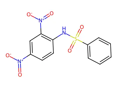 N-(2,4-dinitrophenyl)benzenesulfonamide structure