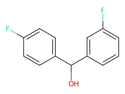 (3-Fluorophenyl)(4-fluorophenyl)methanol structure