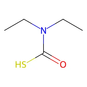 Carbamothioic acid, diethyl- structure