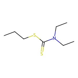 S-Propyl N,N-diethyldithiocarbamate structure
