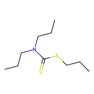 Propyl dipropyldithiocarbamate structure