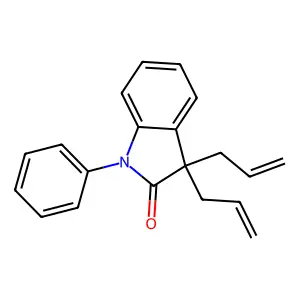 2-Indolinone, 3,3-diallyl-1-phenyl- structure