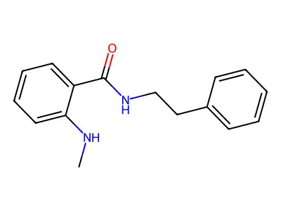 2-(methylamino)-N-phenethylbenzamide structure