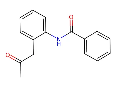 N-[2-(2-氧代丙基)苯基]苯甲酰胺 structure