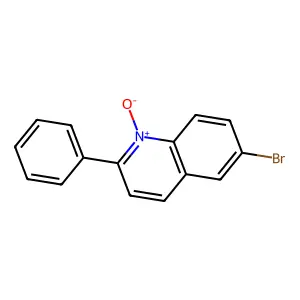 Quinoline, 6-bromo-2-phenyl-, 1-oxide structure