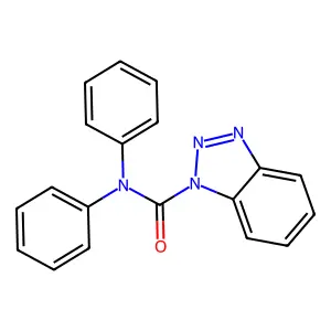 N,N-diphenylbenzotriazole-1-carboxamide structure