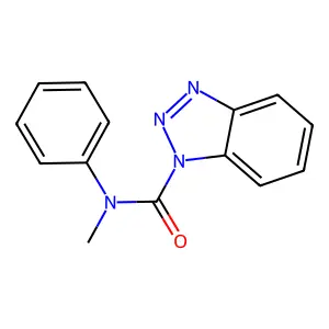 N-methyl-N-phenyl-1H-1,2,3-benzotriazole-1-carboxamide structure