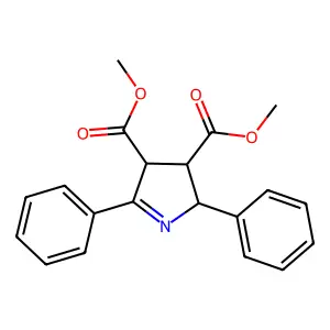 Dimethyl 2,5-diphenyl-3,4-dihydro-2H-pyrrole-3,4-dicarboxylate structure