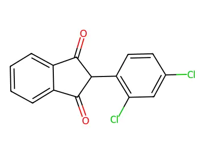 2-(2,4-dichlorophenyl)-1H-indene-1,3(2H)-dione structure