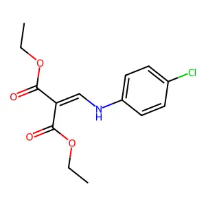 Diethyl 2-((4-chloroanilino)methylene)malonate structure