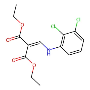 Diethyl 2-[(2,3-dichloroanilino)methylene]malonate structure