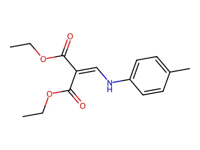 Diethyl 2-((p-tolylamino)methylene)malonate structure